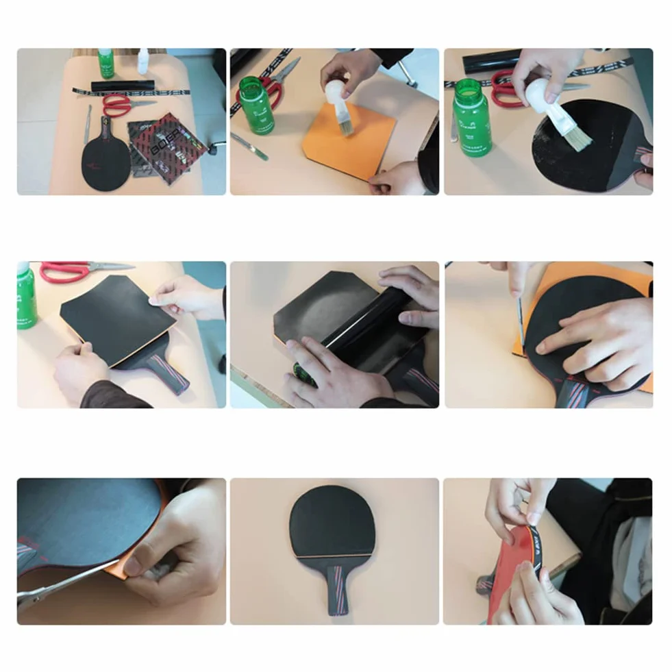 Cubierta de esponja de goma Fit para paleta de tenis de mesa Ping Pong