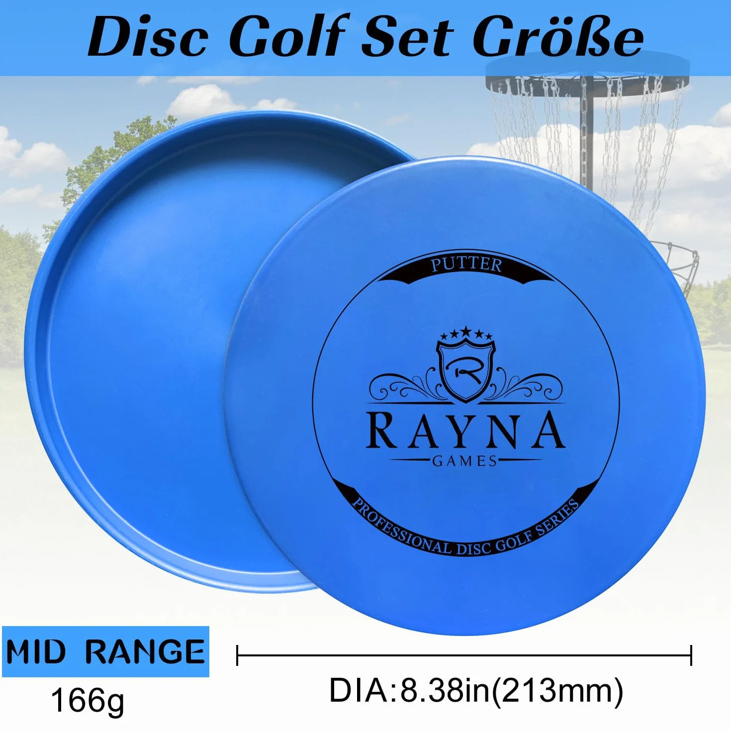 Juego de 6 discos de golf profesional tamaño regular para adultos al aire libre