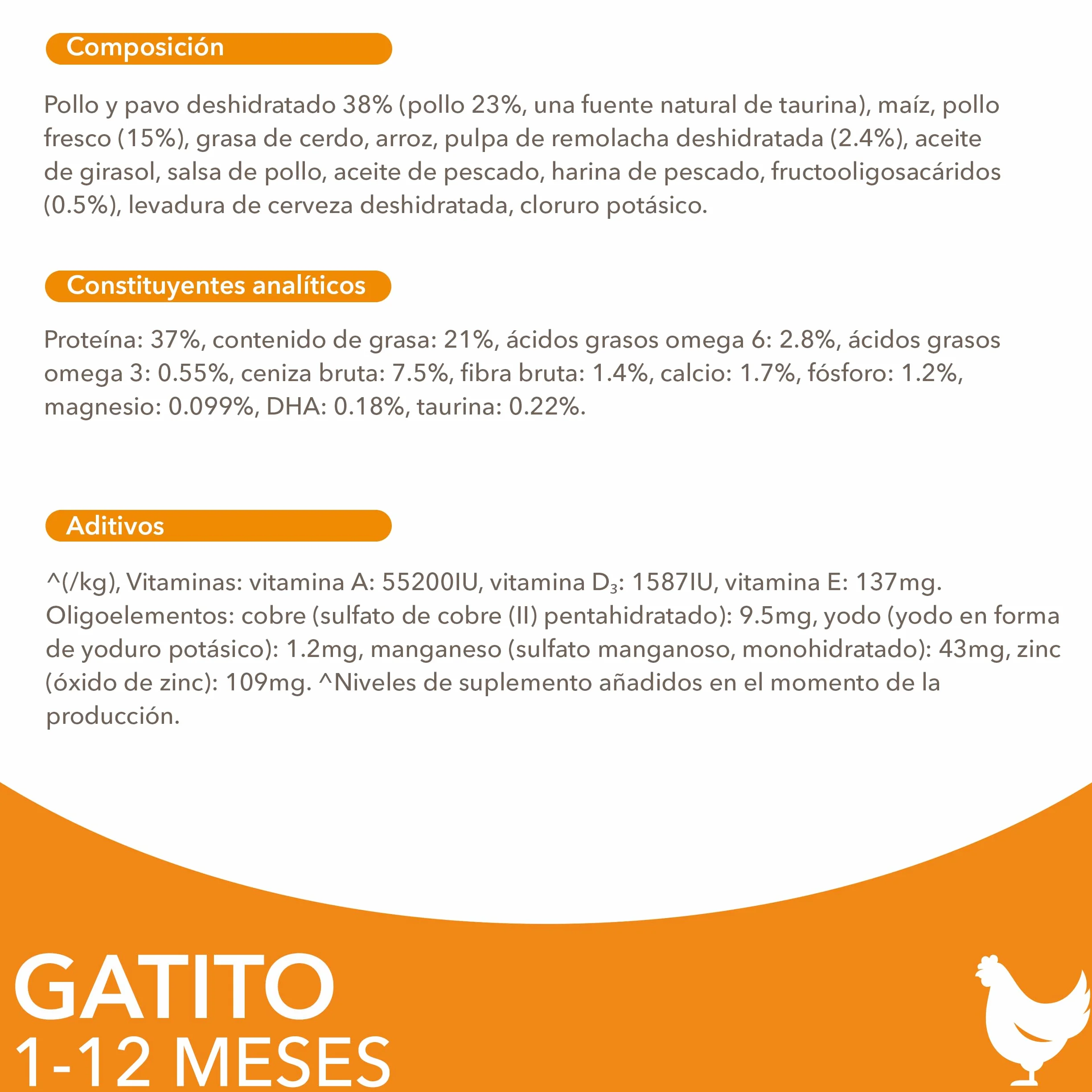 IAMS Alimento seco para gatitos junior de 1-12 meses con pollo fresco, 3 kg