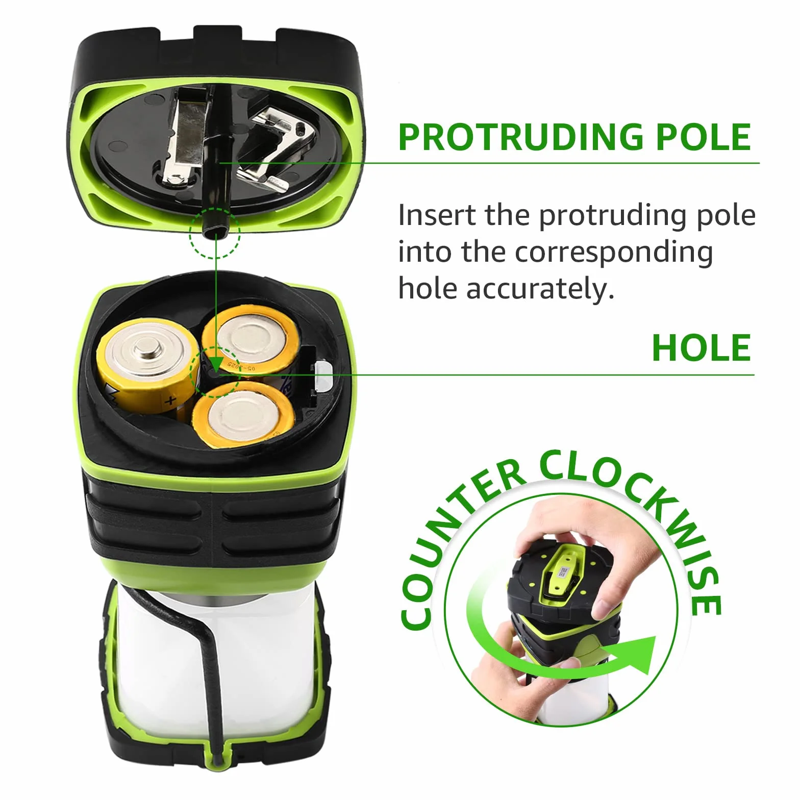 Lepro Linterna de Camping 1000 LM 4 Modos Impermeable Pilas