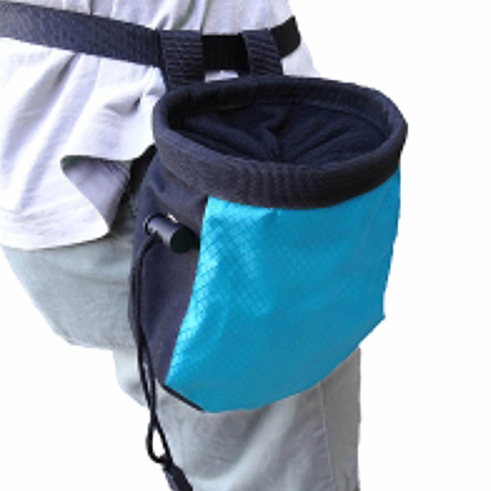 Bolsa de Tiza para Escalada en Roca con Bolsillo Cremallera y Cinturón Ajustable