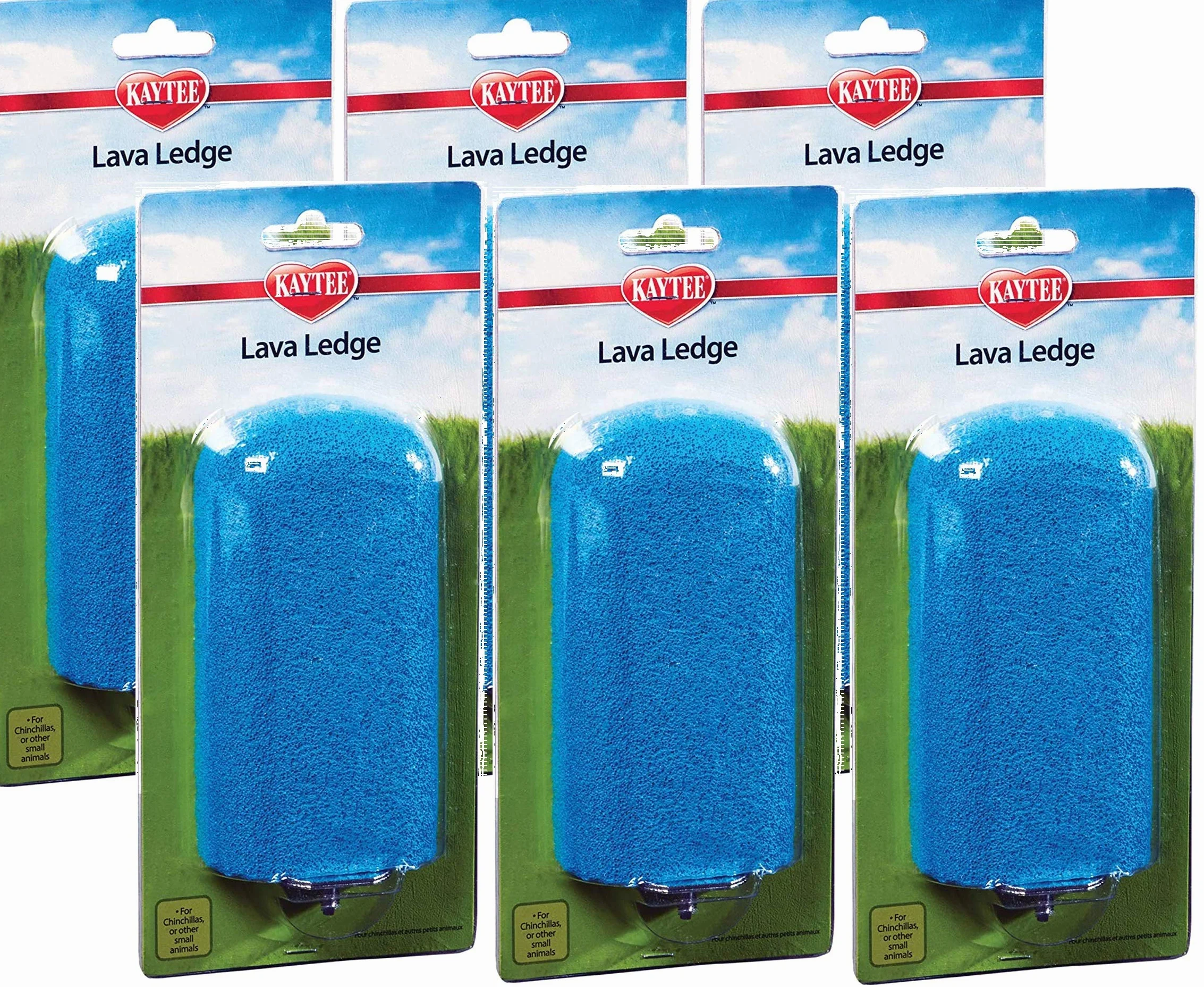 Kaytee Lava Ledge Play and Nibble Landing Perch for Small Animals - 6 Pack