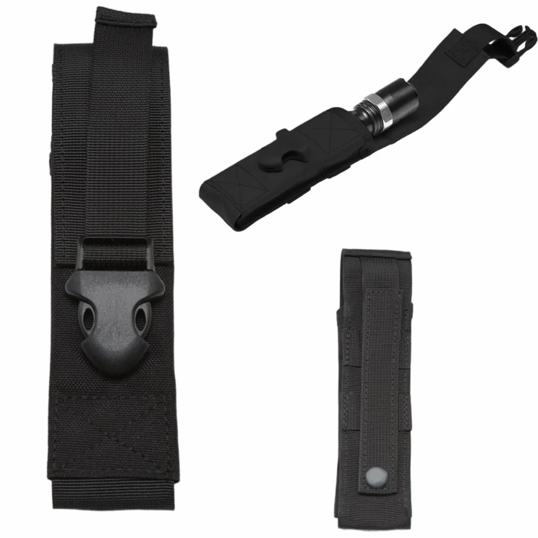 Funda de Linterna Táctica Universal Colgante Negra