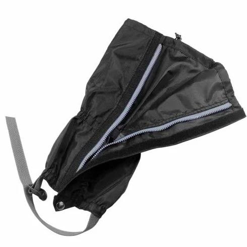Polainas Impermeable 39 cm a Prueba de Nieve Transpirables Antipicaduras Oxford para Caza Montaña Esquí (1 Par, Negro)