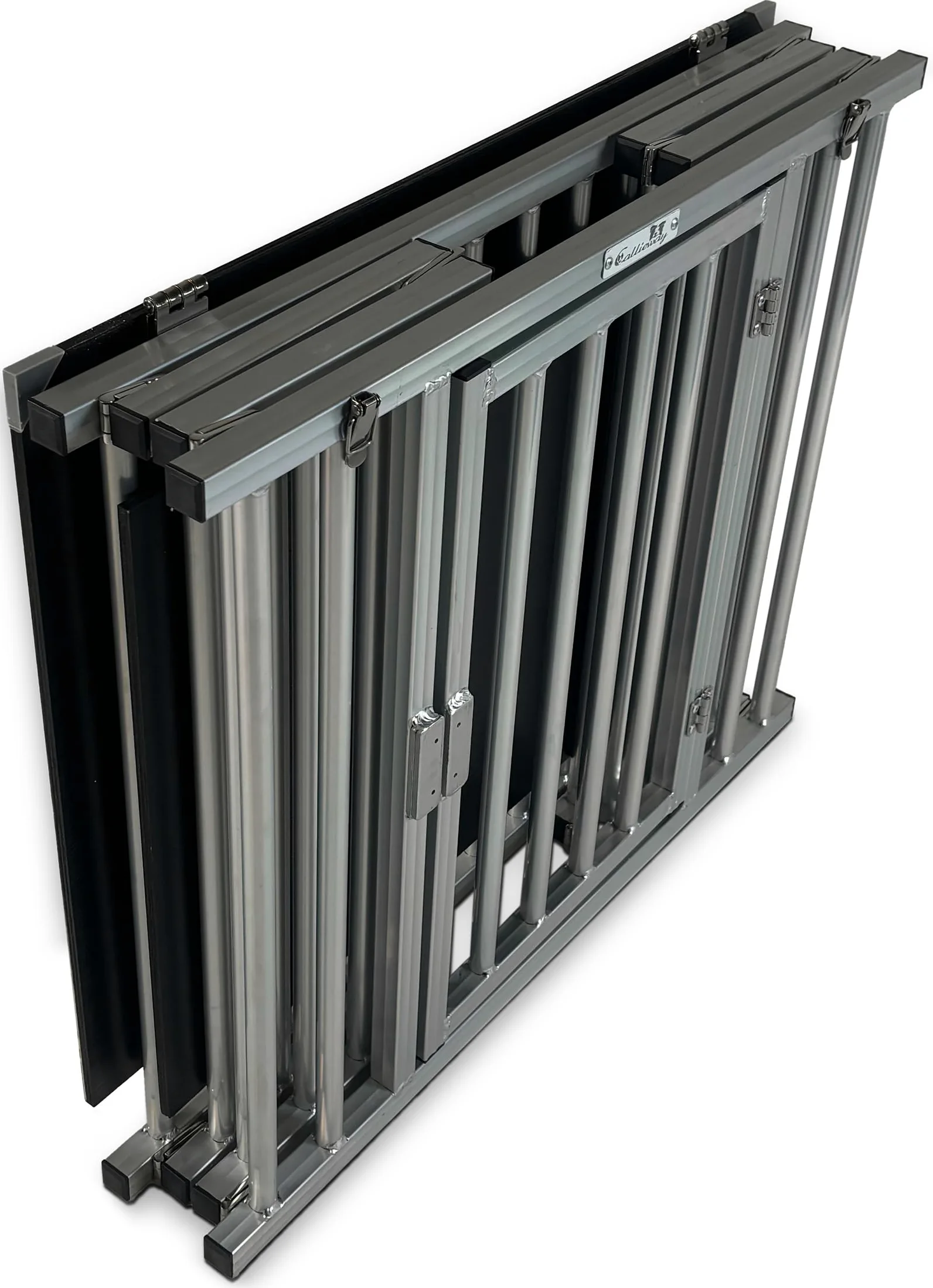 Callieway Dogbox de aluminio plegable/plegable para perros/jaula de transporte plegable (XL)