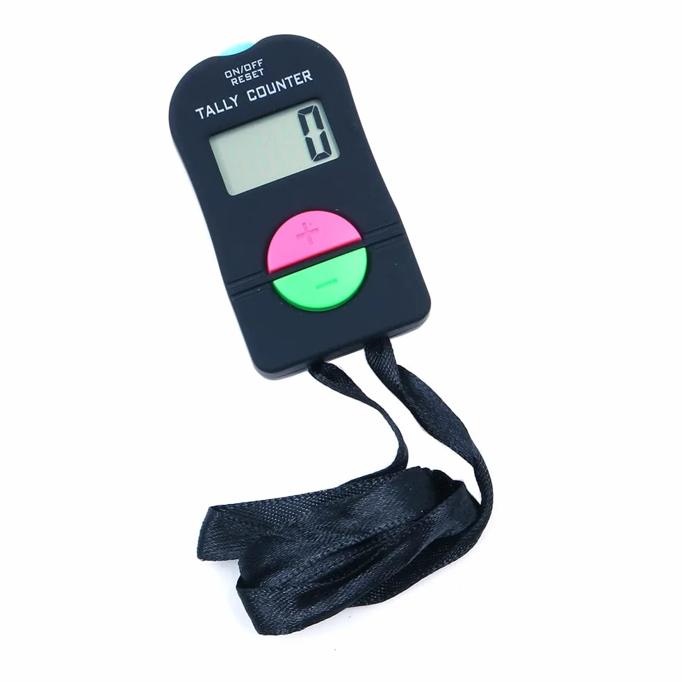 Contador de mano digital electrónico manual para sumar y restar deportes