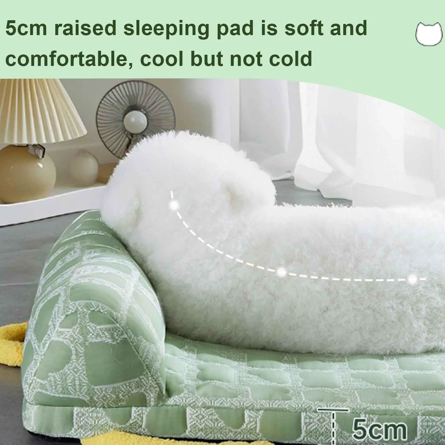 Esterilla De Refrigeración para Perros, Cama Perro Verano, Cojín para Perros, Camas Antideslizantes para Perros con Funda Extraíble Lavable,Azul,XL