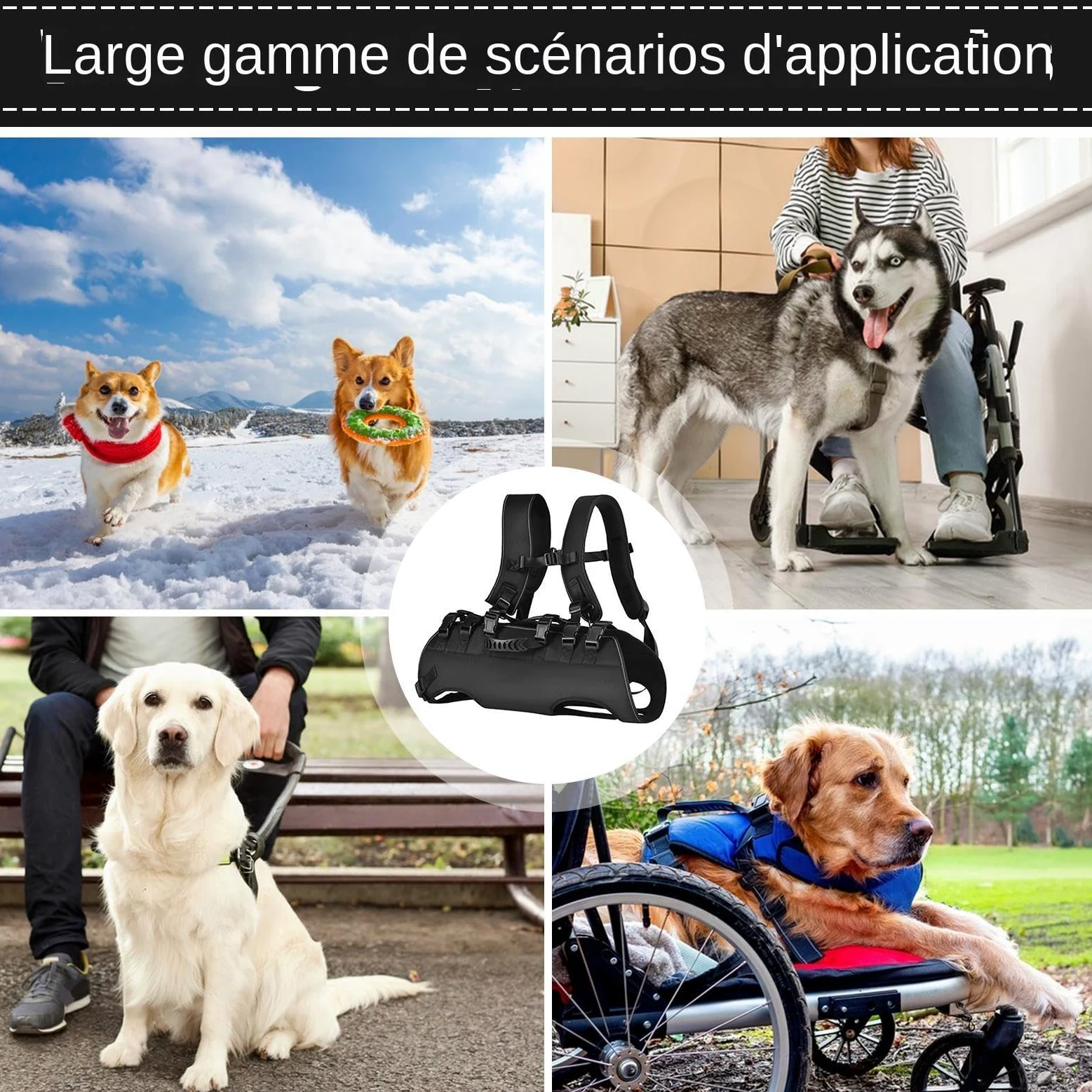 Dog Harness for Injured Pets, Easy-to-Use Dog Lift, Pet Support Harness
