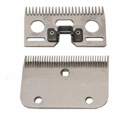 Folk Set de Cuchillas de Recambio para esquiladora Lister B3-1,6 mm Grosor, 35 Dientes, 24 Dientes, Caballos, Perros, burros, mulos