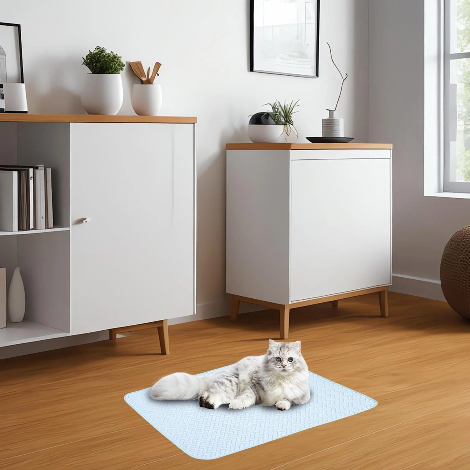 Alfombrilla de refrigeración para Perros | Alfombrilla refrescante para Perros para Camas y Lugares de Dormir, protección contra el Calor para Mascotas, cómoda Alfombrilla para Perros para