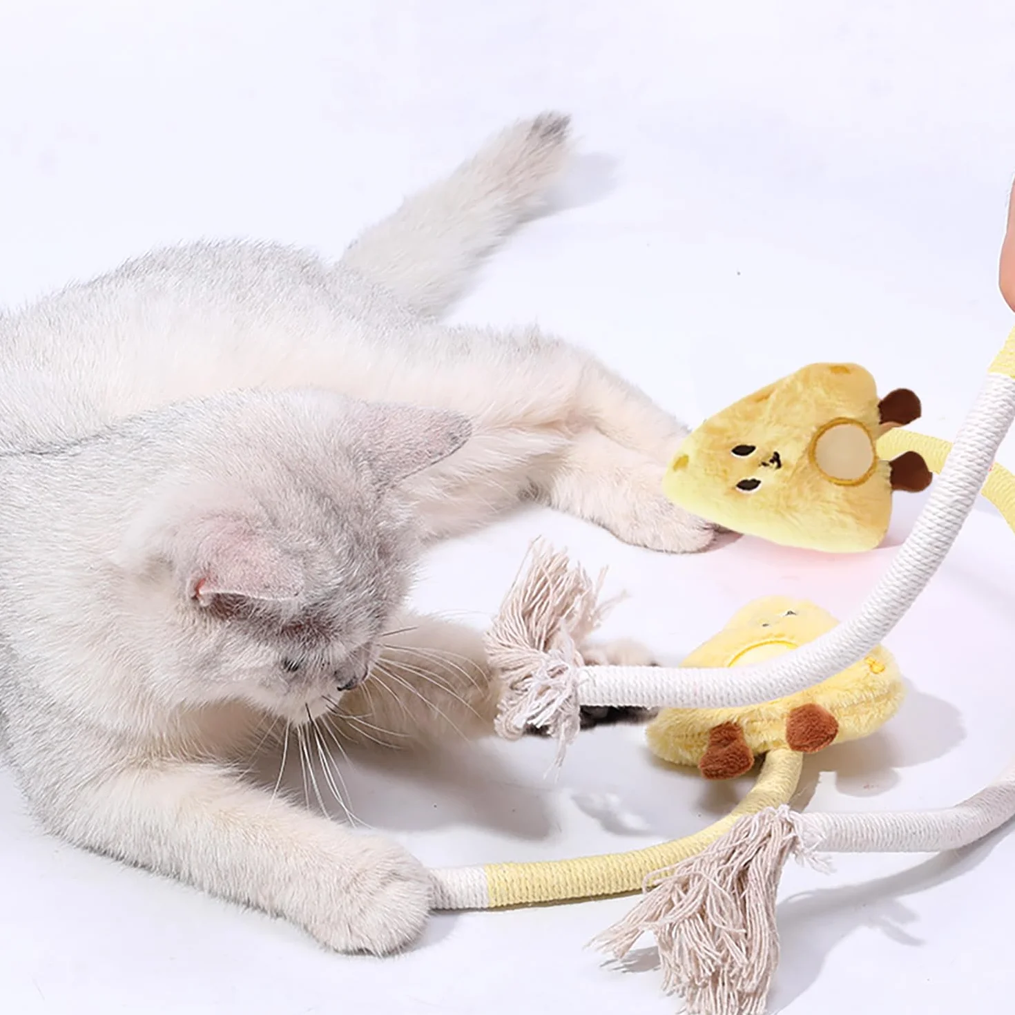Cuerda Dental para Gatos - Juguete para Morder y Masticar, para Limpiar Los Dientes y Liberar El Estrés