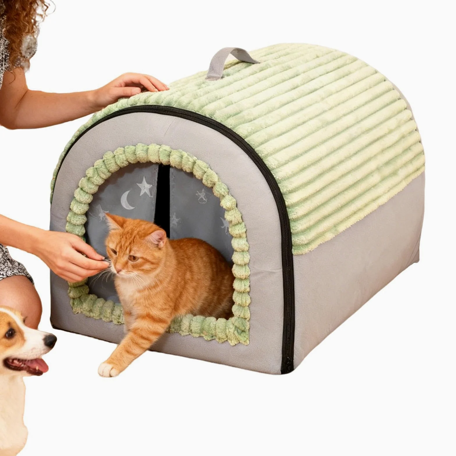 Cama Cueva Para Gatos Refugio Para Mascotas Desmontable | Tienda Para Gatos Lavable Para Cachorros En Hogar Sala De Estar Dormitorio Área De Juegos Apartamento