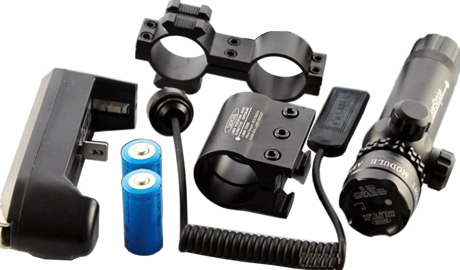 Green Dot Sight con Soporte de Riel Picatinny - Incluye Cargador, Soporte e Interruptor de Cable con 2 Juegos de Baterías