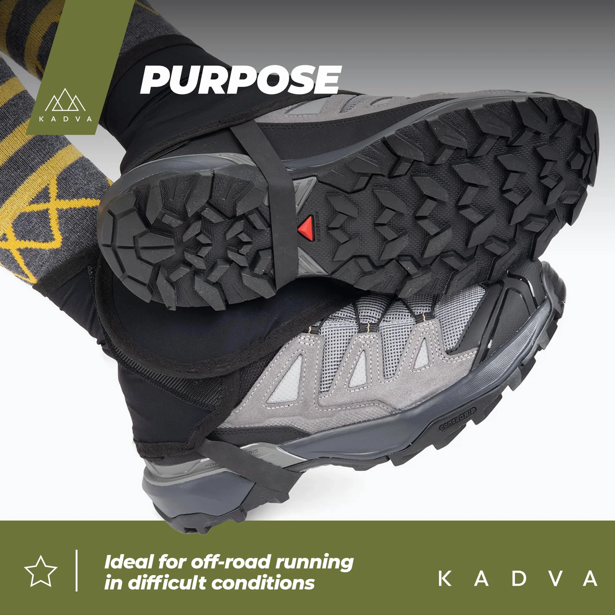 KADVA Nego Polainas de Nieve Adultos Unisex Negro Talla única