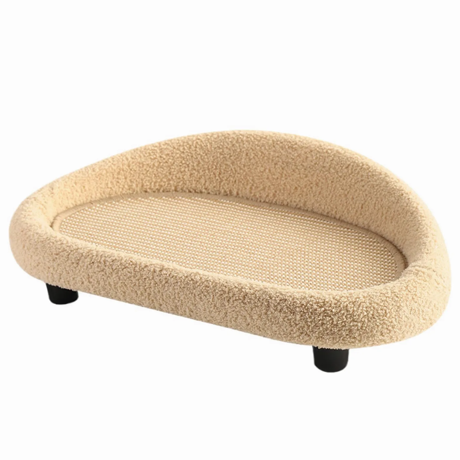 Cama con Rascador para Gatos Cama Estilo Lounge Tamaño Grande de Sisal | Superficie de Sisal para Rascar para Salón, Dormitorio, Apartamento, Patio, Esquina del Hogar