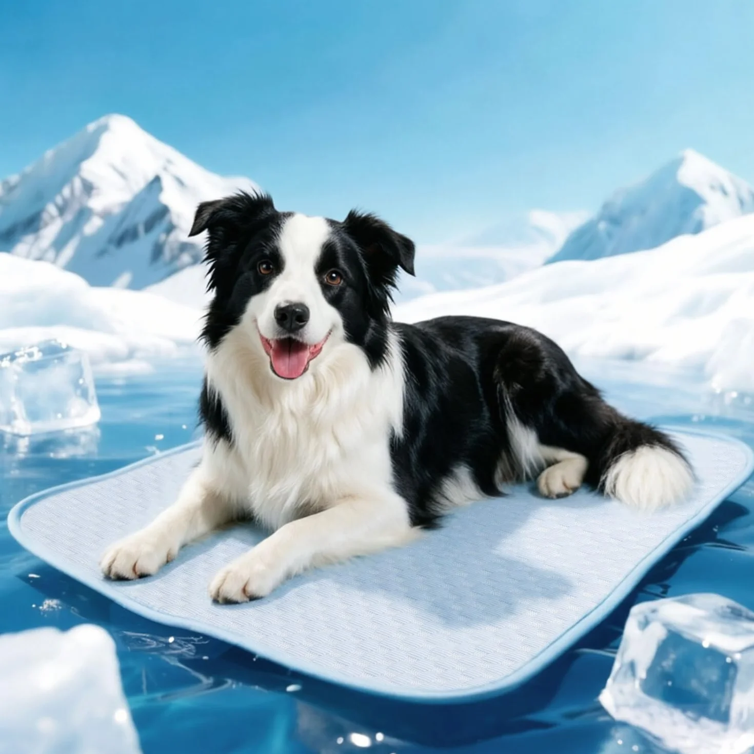 Nobleza Alfombra Refrescante para Perros, con Tecnología QMAX>0.5, Cama Perro Verano, Antimordedura, Lavable y Portátil, Ideal para Viajes y Hogar, 70x60cm