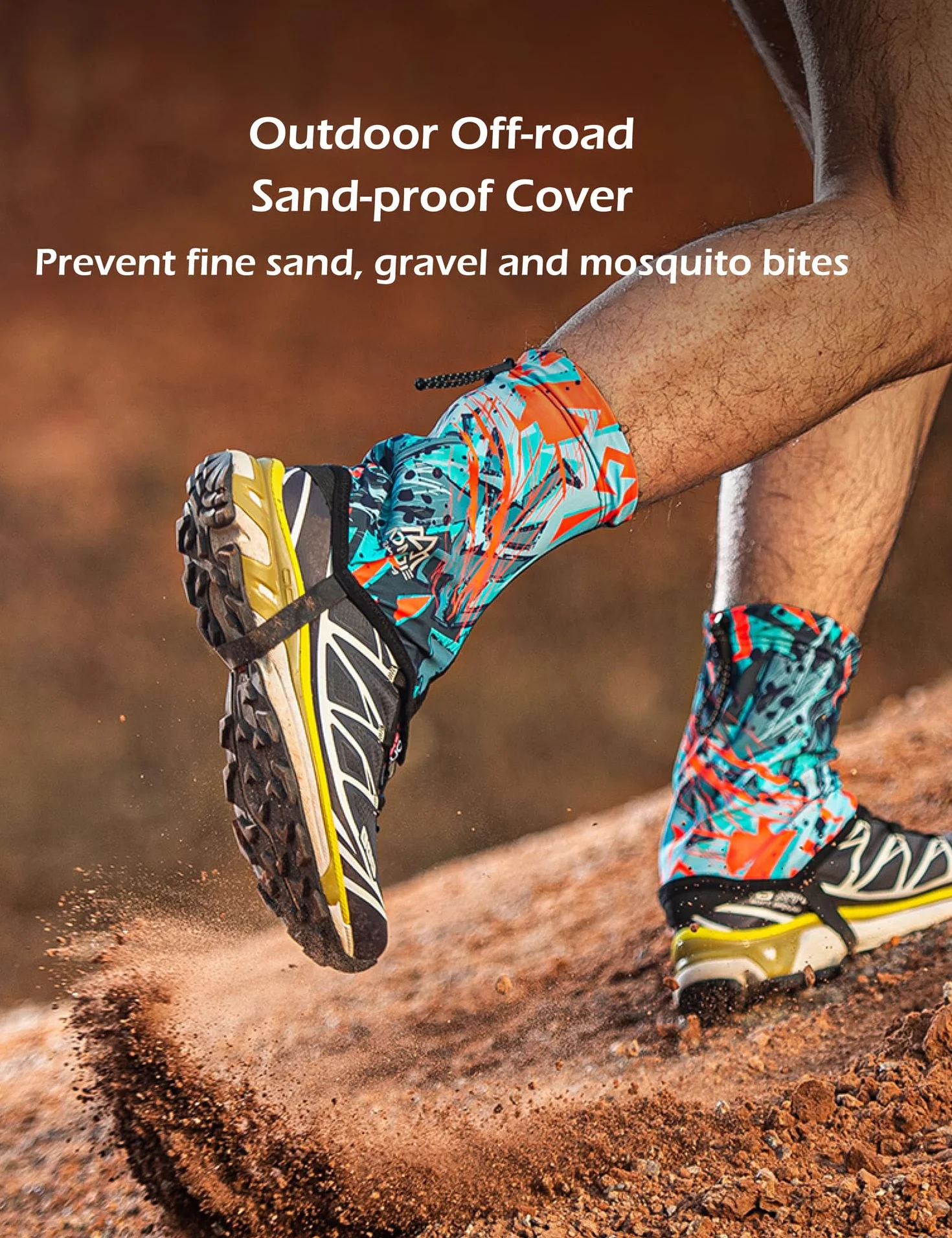TRIWONDER Polainas Impermeable Transpirable para Zapatos Trail Gaiters Bajos Running Camping Montaña Senderismo