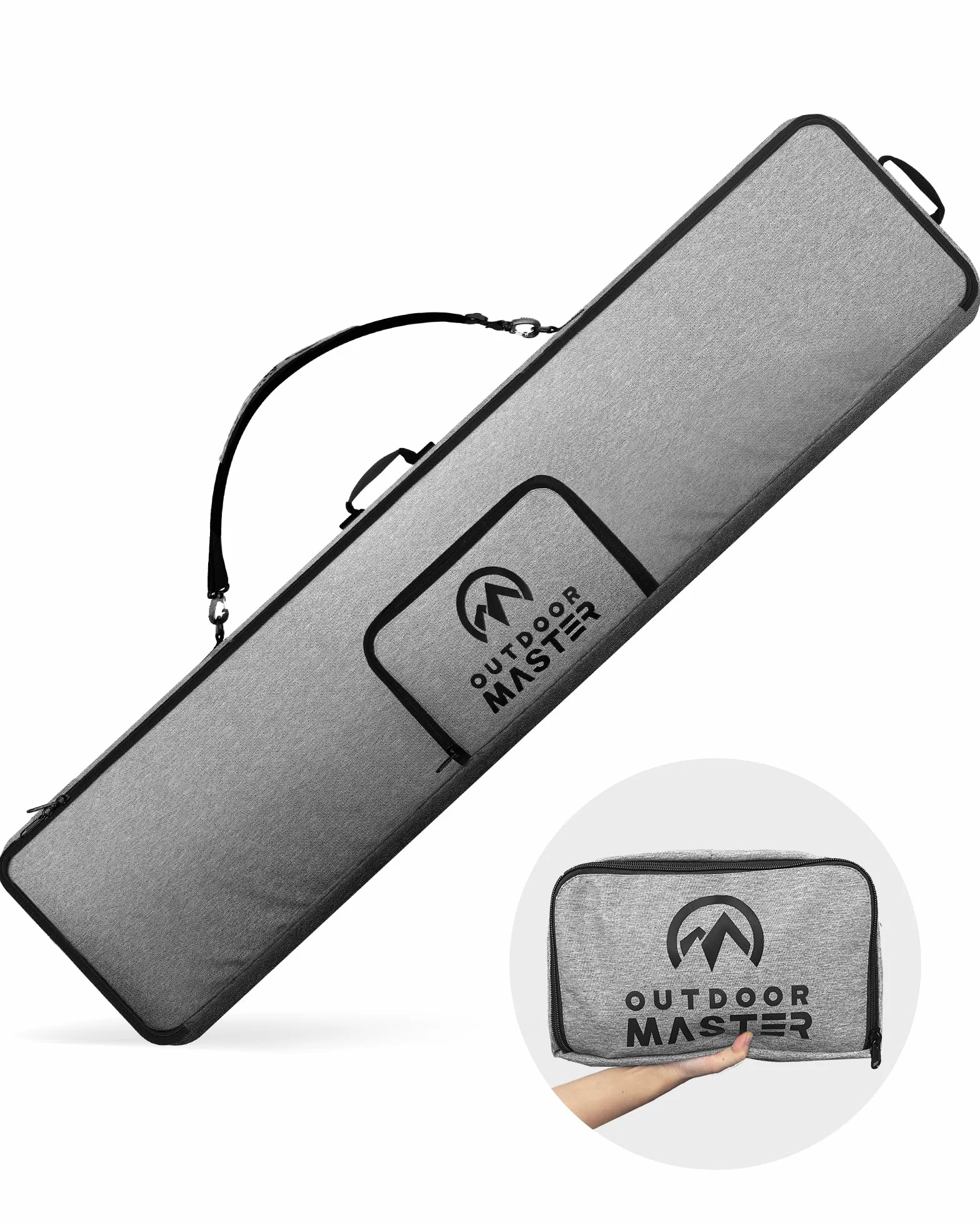 OutdoorMaster Bolsa de Snowboard 900D Resistente al Agua Plegable