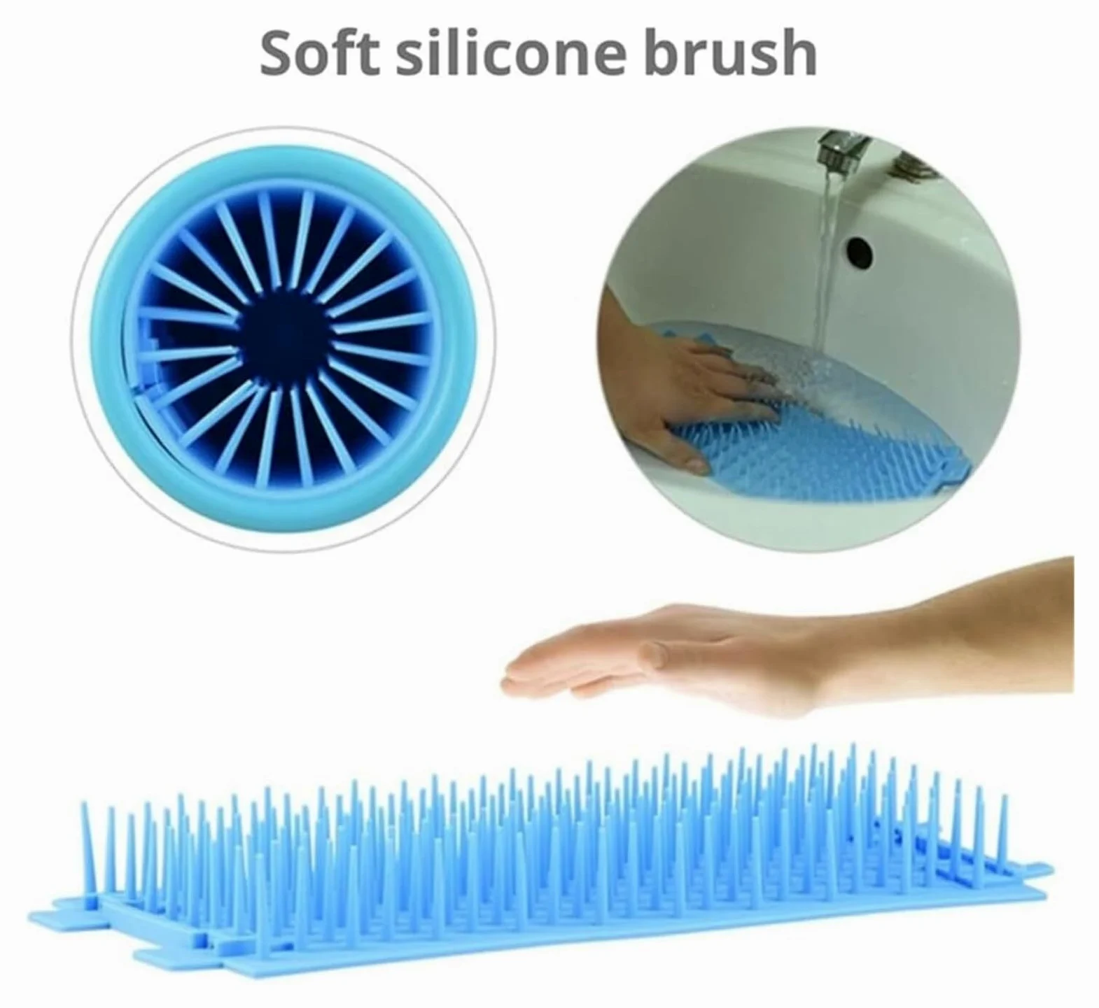 Limpiador automático de patas de perro para perros pequeños y medianos, lavadora portátil para pies de mascotas con cepillo de silicona suave, opciones blancas y negras (L)