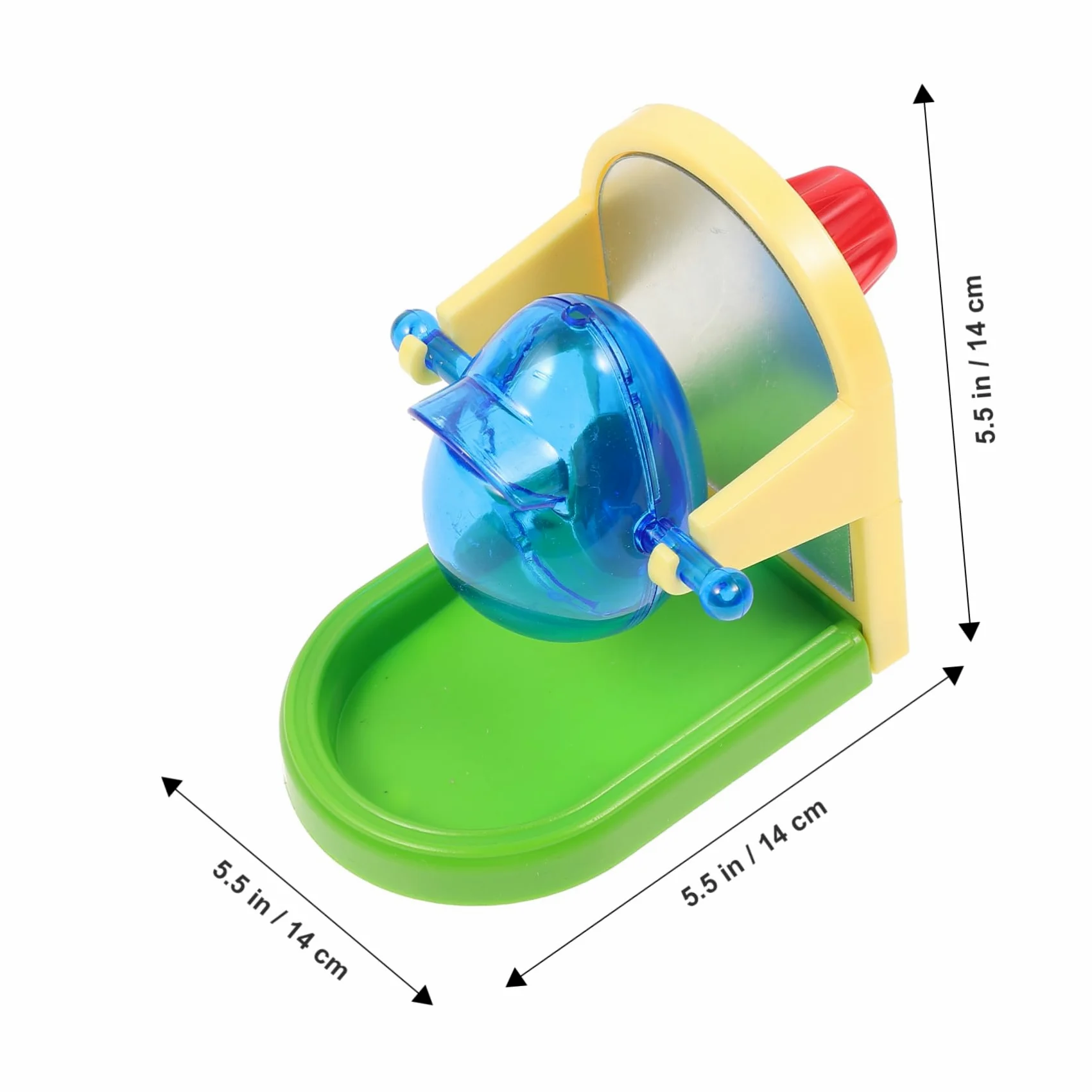 GALPADA Juguete de Entrenamiento para Pájaros y Loros, Fácil de Transportar y Almacenar, Fabricado en Metal y Plástico, Diseño Simple para Ejercicio y Desarrollo de Color Aleatorio