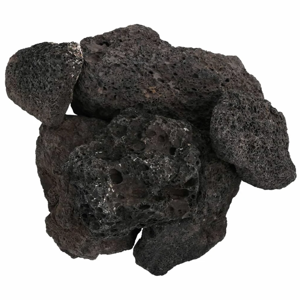 Genérico Rocas volcánicas Negras 25 kg 10-30 cm,Producto para Mascotas y Animales,Productos para Mascotas,Productos para Peces,Decoración de acuarios-3217189