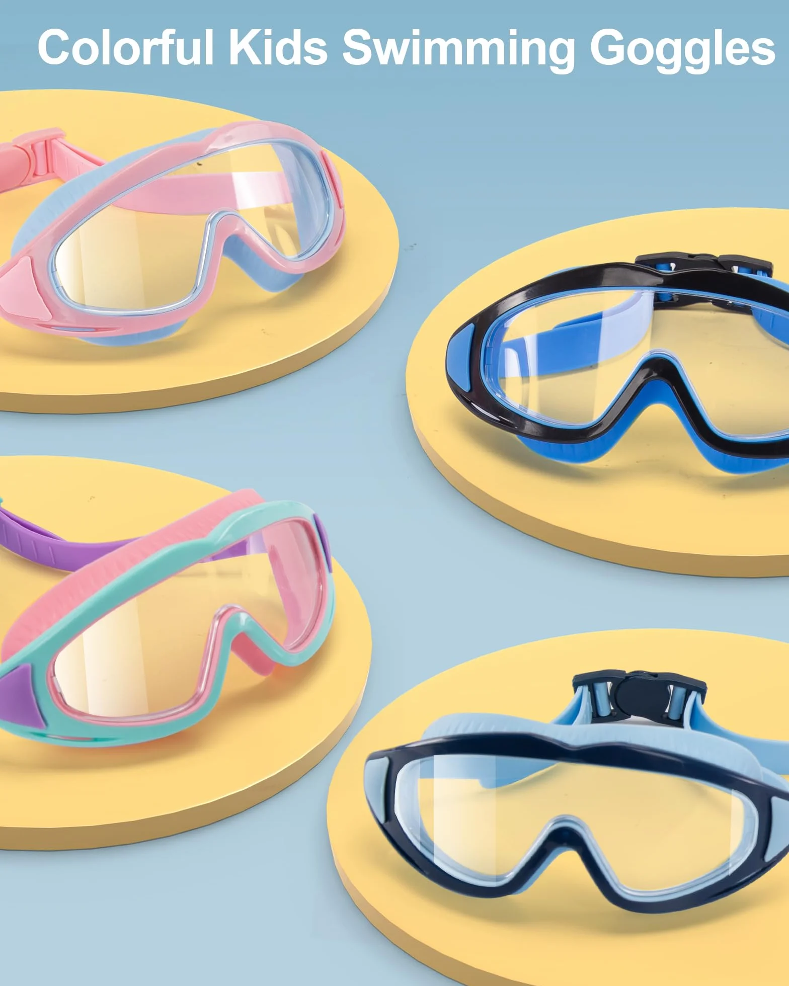 Gafas Piscina Niños Antivaho Lentes Grandes 4-12 años