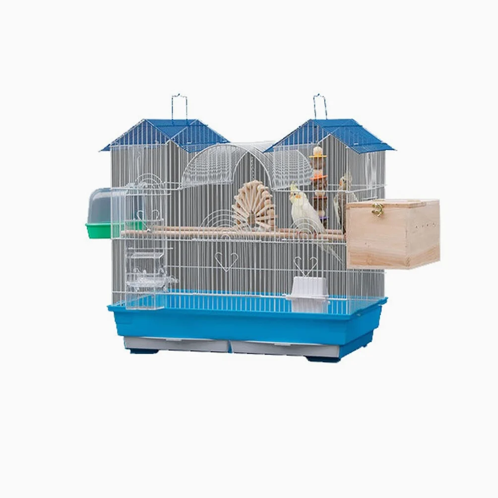Jaula para pájaros, loros, estorninos, jaula para mascotas para el hogar, grupo grande, jaula para pájaros, adecuada para pájaros pequeños y medianos como canarios, pájaros amorosos