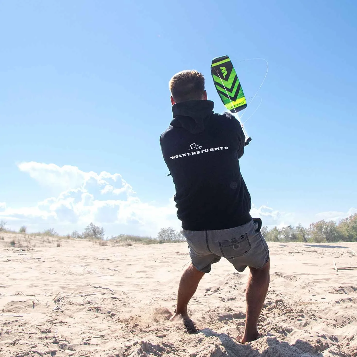 Wolkenstürmer Paraflex Trainer 3.1 Action Kite 3 Line Mat Mountainboarding