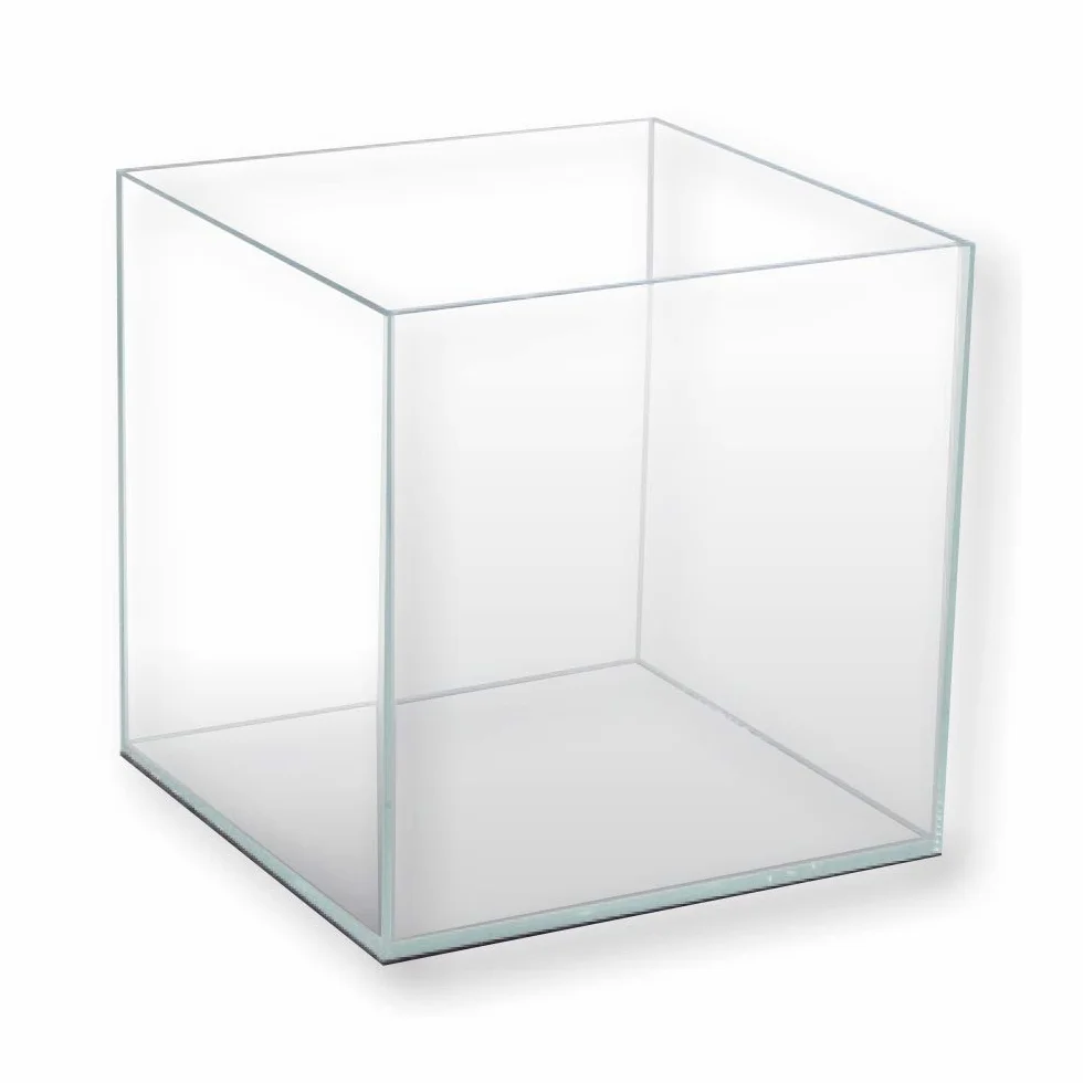 Amtra Nanoscaping - Tanque De Acuario 15 Litros - Caja De Cristal Extra Claro 25X25X25 Cm - Tanque Para Peces Dorados O Como Tortuga Tanque Para Tortugas De Agua Con Tapete Amortiguador Incluido