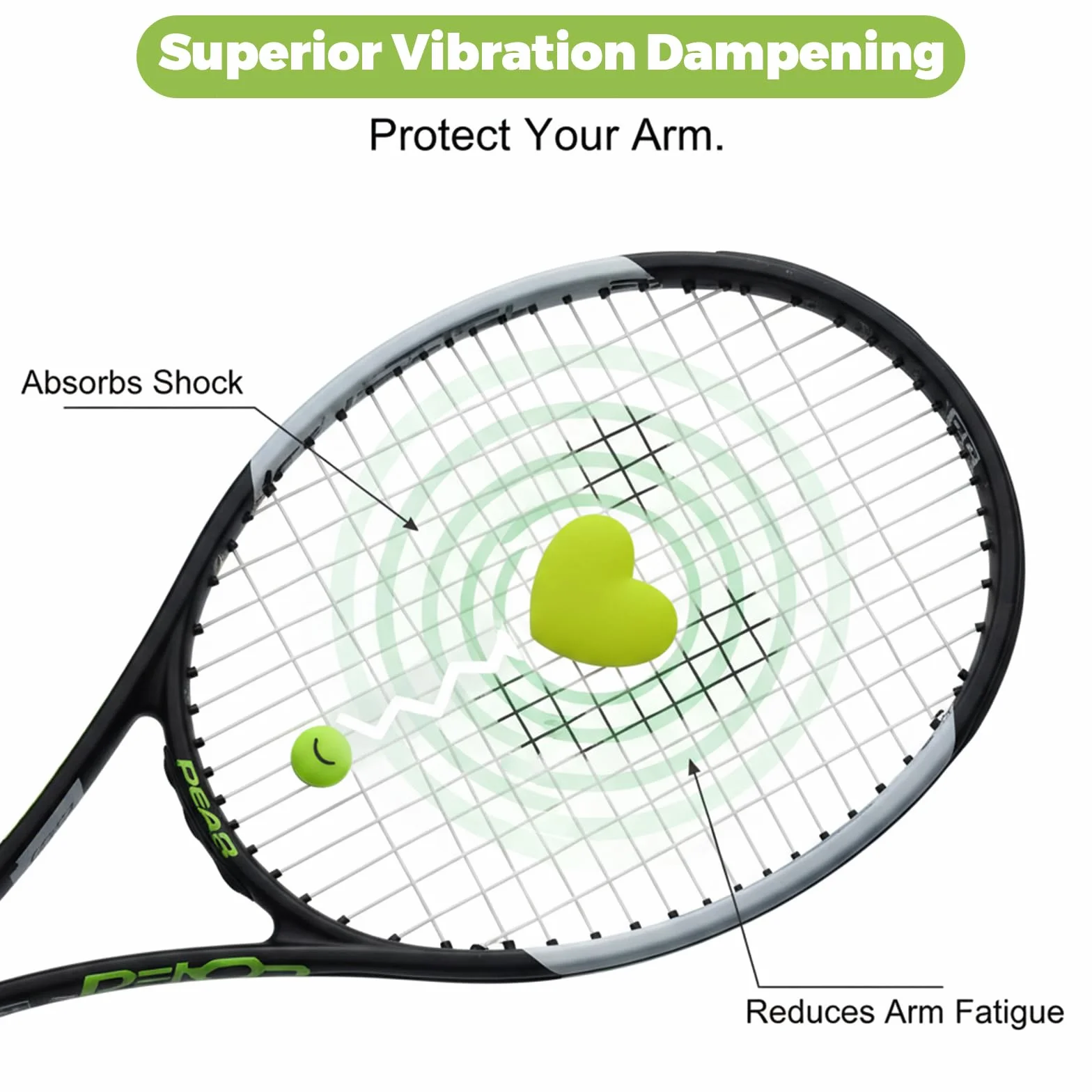 Amortiguadores para Raqueta de Tenis Paquete de 8
