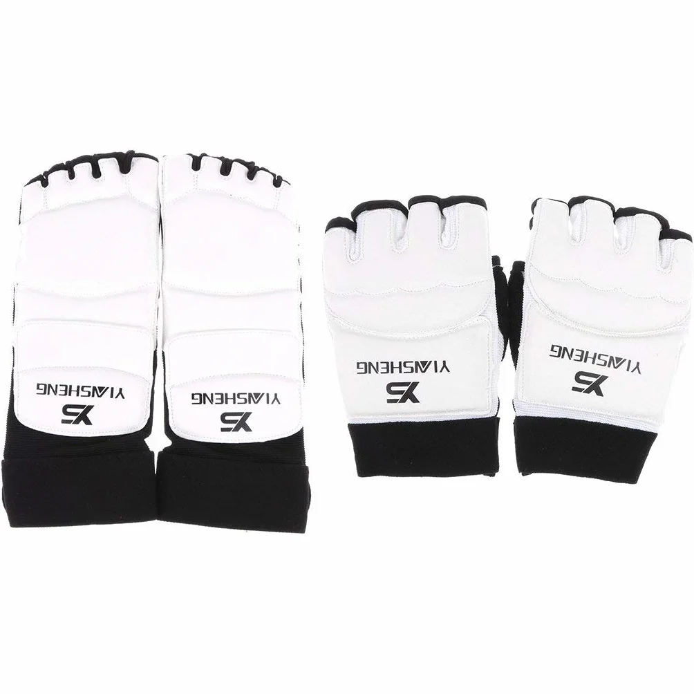 Mitones Protectores de Manos y Protectores de Pies para Taekwondo, Artes Marciales