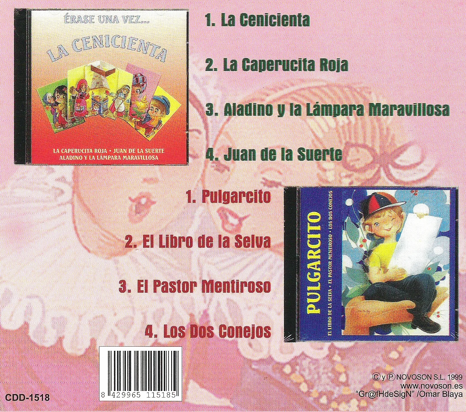Cuentos Infantiles: Pulgarcito, Cenicienta, Caperucita Roja, El Libro de la Selva