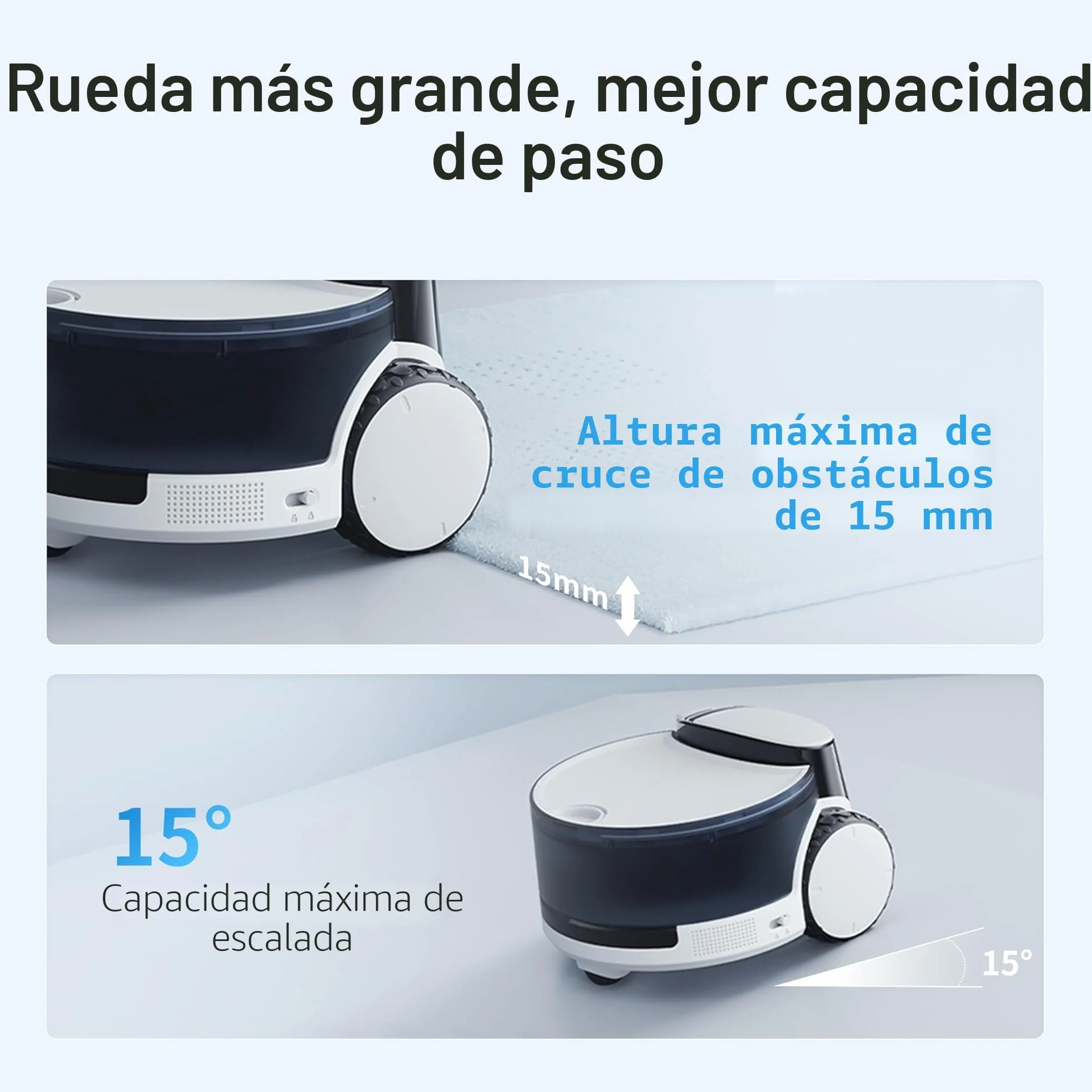 Enabot EBO ROLA PetPal 2.5K Cámara para gatos con módulo de almacenamiento, robot móvil Emo, visión nocturna, cámara inalámbrica para mascotas con la App EBO ROLA-PET, autocarga, audio de 2 vías