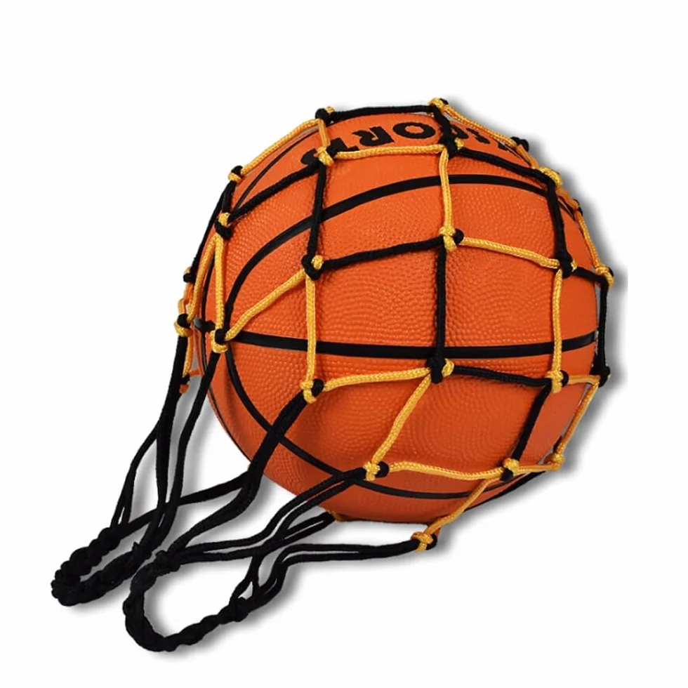 Bolsa de Red para Pelotas de Fútbol, Baloncesto, Rugby y Voleibol - Portátil con 3 Agujas