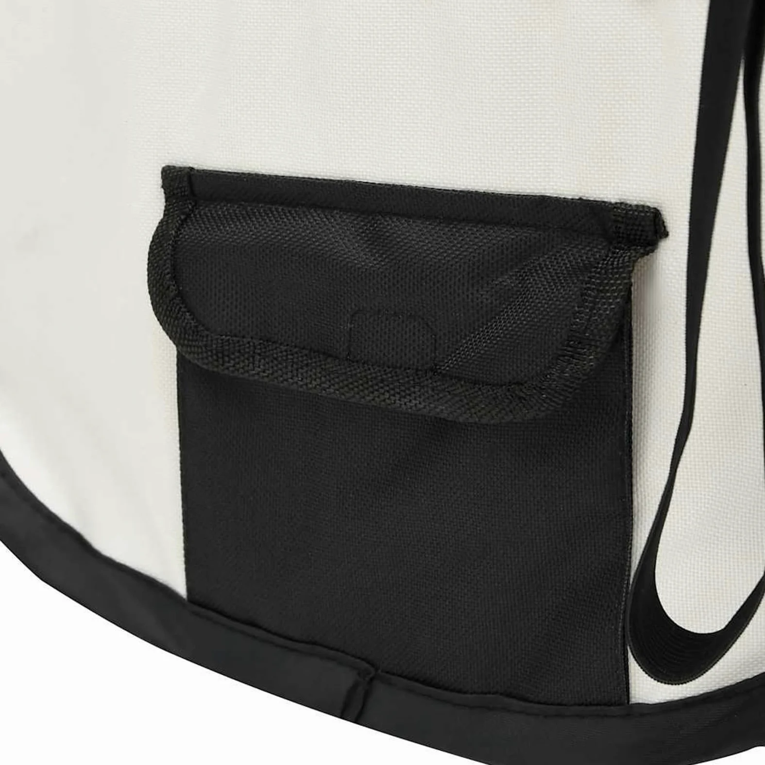 Fasba Parque Plegable para Perros - Entrenamiento y Juegos, 145x145x61 cm, Negro y Crema, Poliéster y Acero, Incluye Bolsa de Transporte Modelo FCLRZJ-171008ES