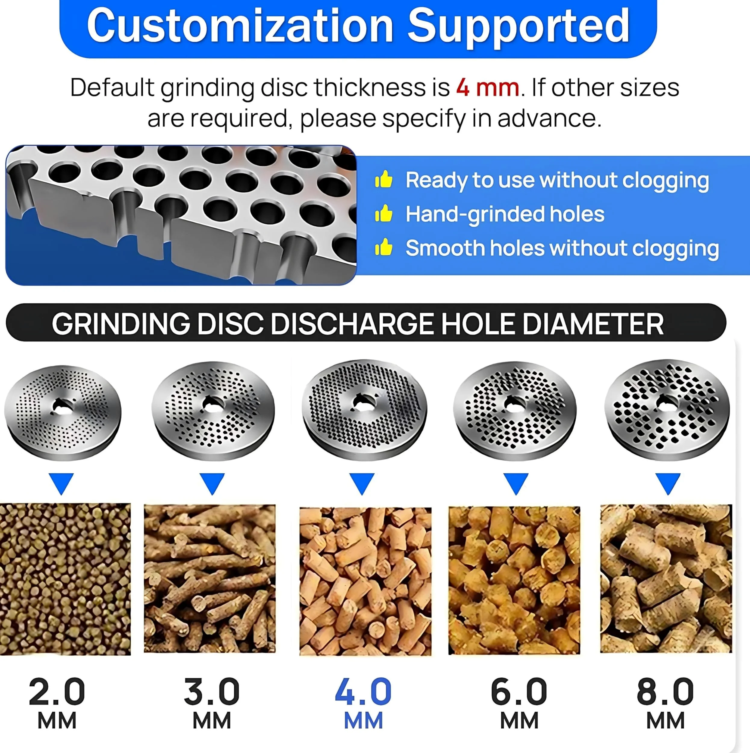 Máquina eléctrica de pellets de alimentación para animales, 4,0 kW para bricolaje y producción comercial, fabricante de alimentos para mascotas, para gatos, perros, piensos para pájaros con múltiples