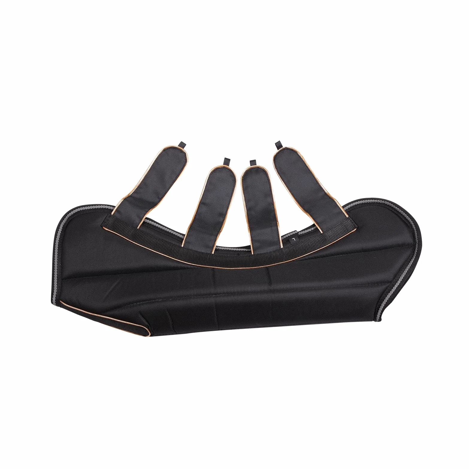 Juego de 4 polainas de transporte para tendones de caballo, botas de viaje, color negro