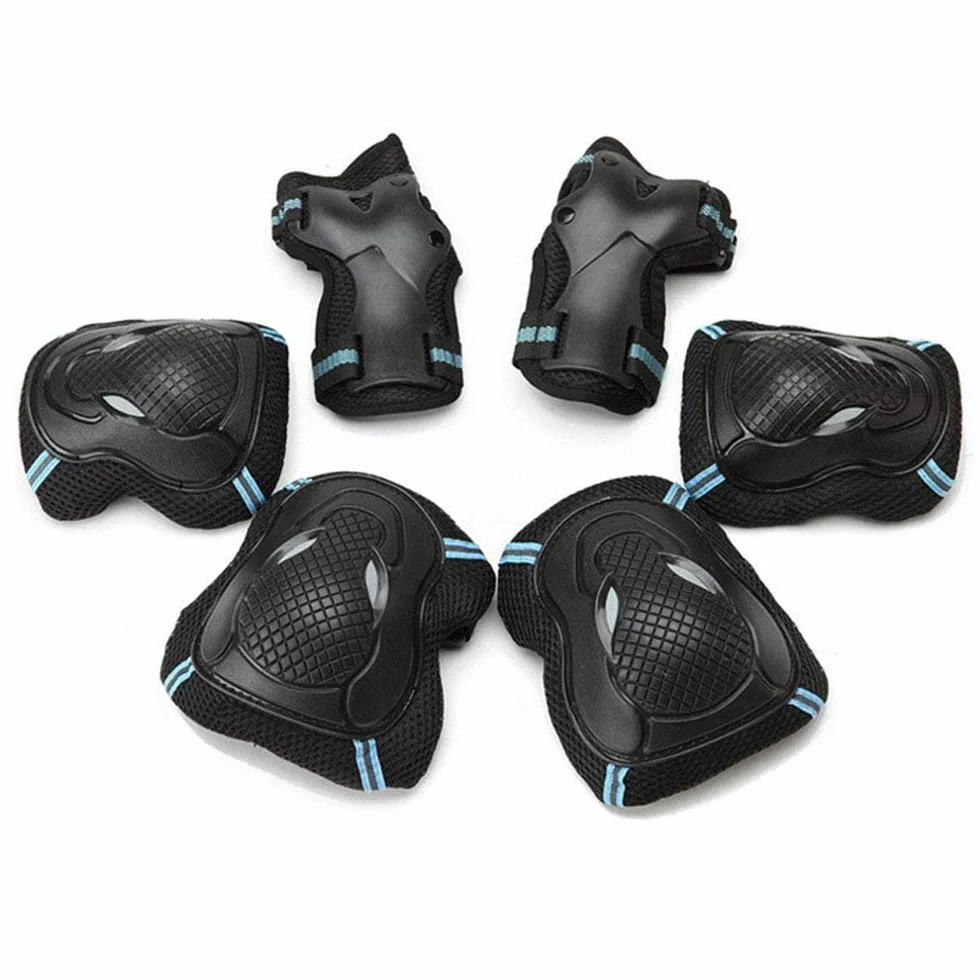 Protecciones Patinaje Infantil Set 6 Piezas Rodilleras Coderas Muñequeras para Patinaje Ciclismo Skate