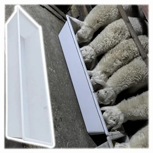 Comedero resistente para ganado, comedero de heno para cabras, ganado vacuno y ovejas, solución de alimentación ideal para granjas y pastos