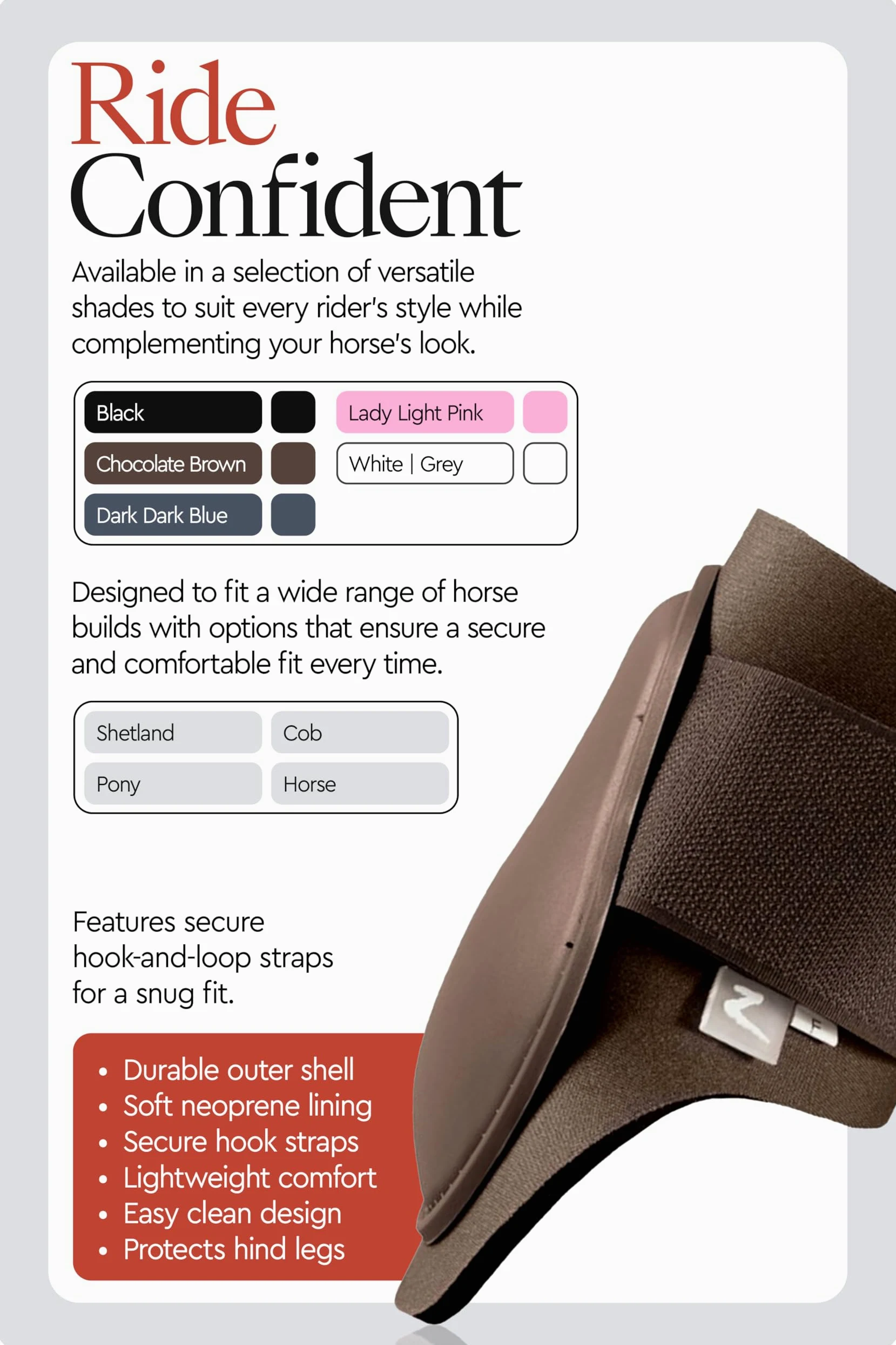 HORZE Protectores de menudillo Chicago Advanced Protection