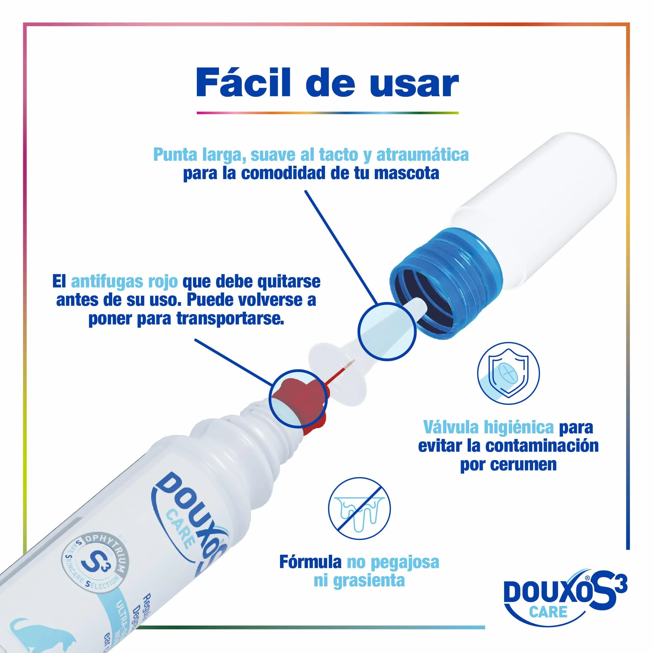 Douxo S3 Care - Loción Auricular para Perros y Gato - Higiene - Uso frecuente (120 ml)