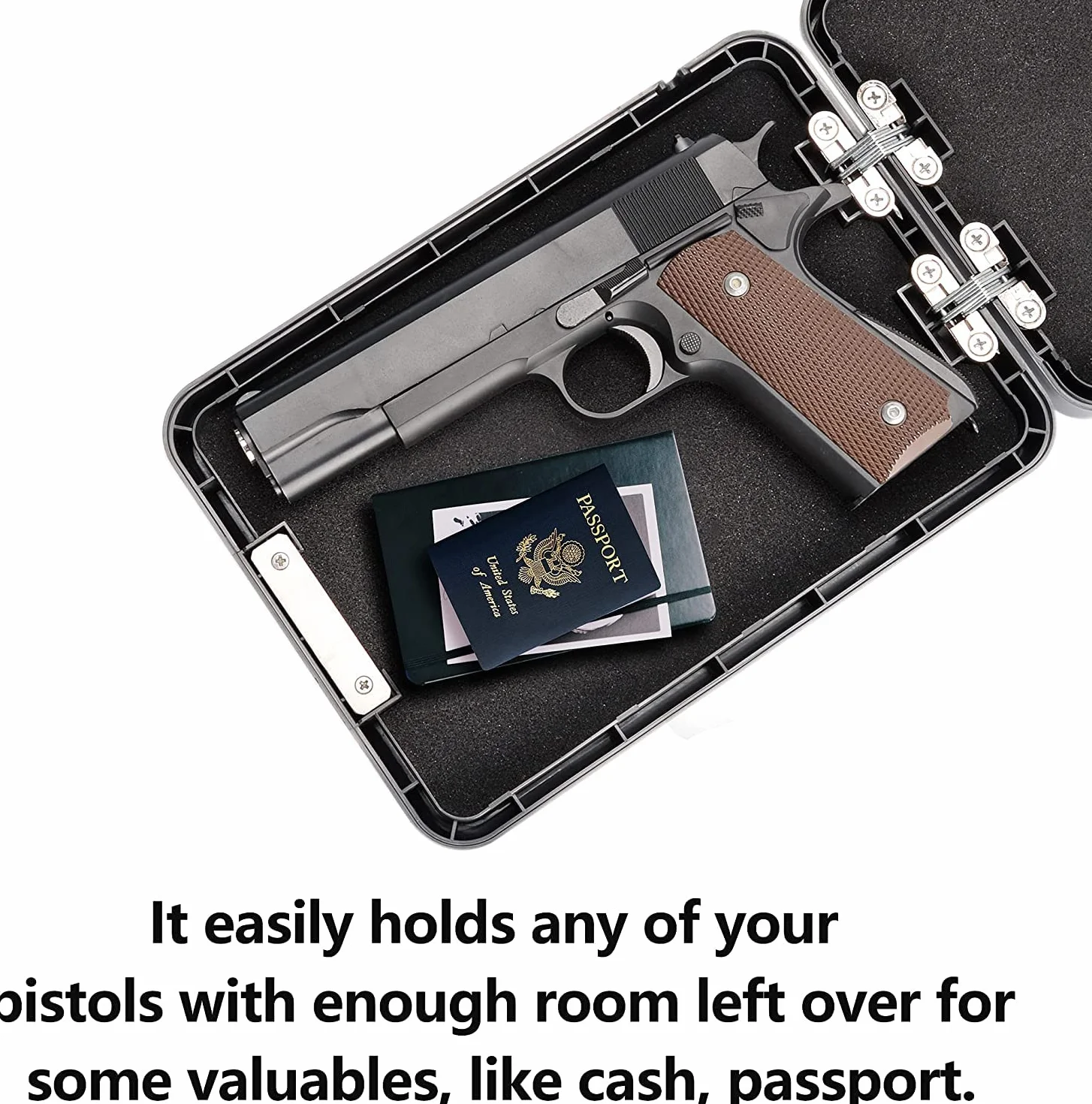BOOSTEADY Caja Fuerte Pequeña con Cerradura de Combinación para Pistolas