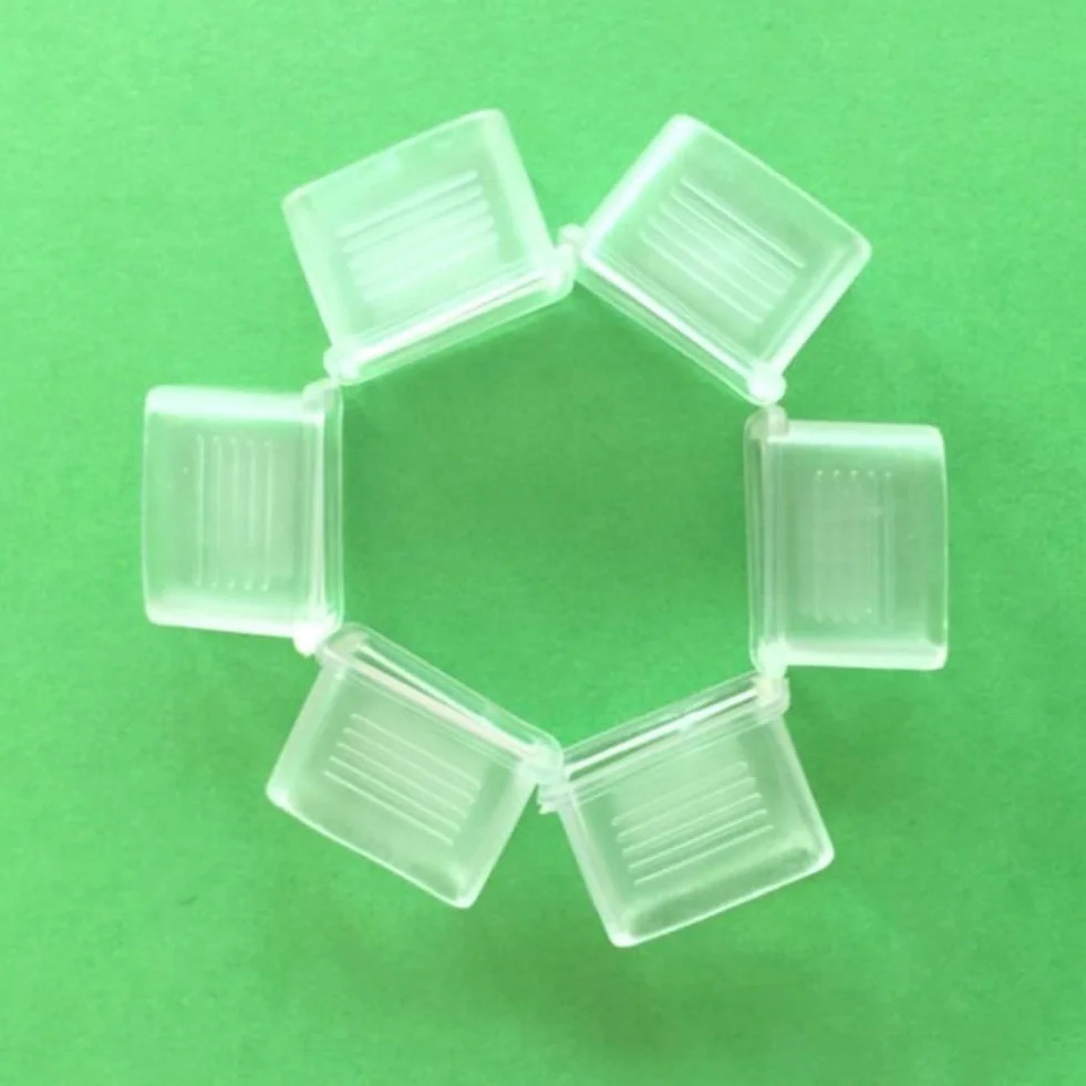 Paquete de 10 fundas de agarre de PVC transparente para silbato de árbitro, protector suave para dientes