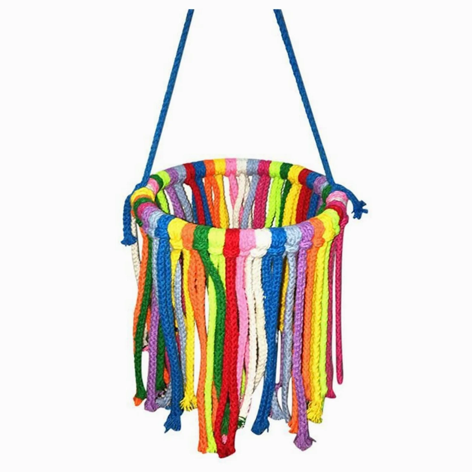 ArinkO Juguete Creativo de Cuerda de algodón para Columpio de pájaros: Accesorio Atractivo para Masticar y Entrenar para pájaros en jaulas