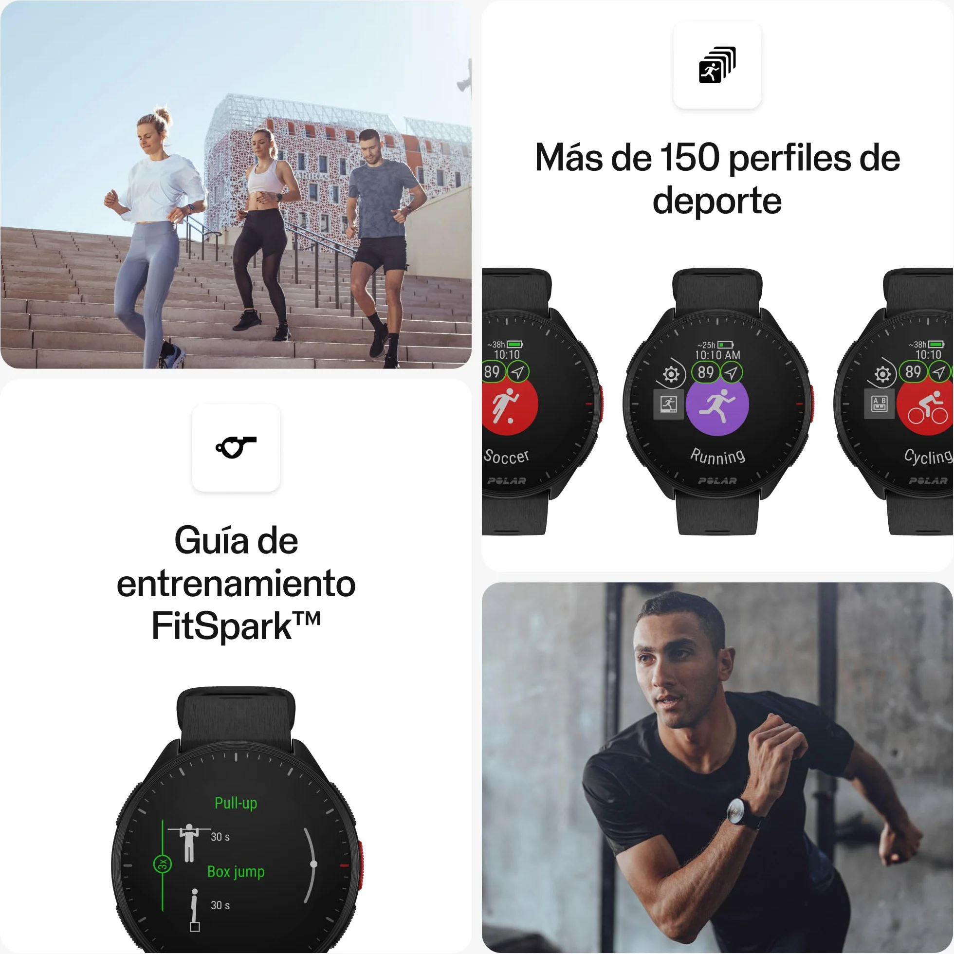 Polar Pacer Reloj de Running con GPS Pulsómetro Ligero