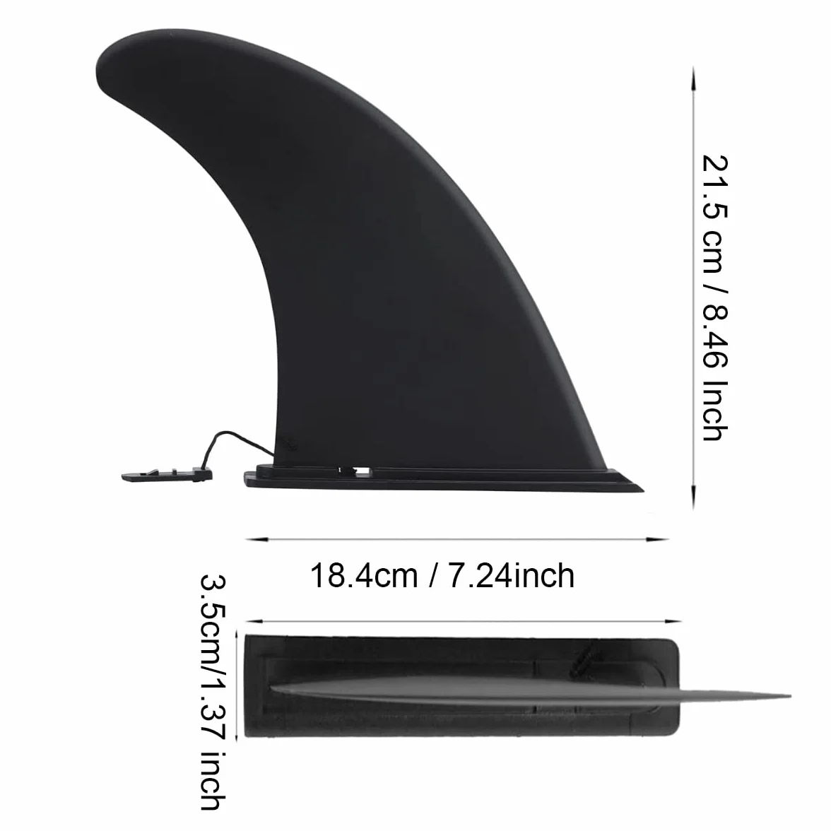 Aletas de Tabla de Surf Removible Universal Nylon Reforzado para Longboard SUP