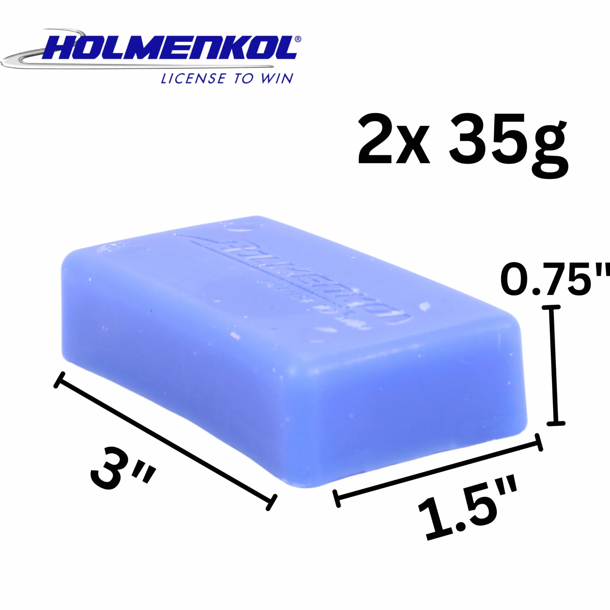 Holmenkol Fluormix Cera para esquís 2 x 35 g