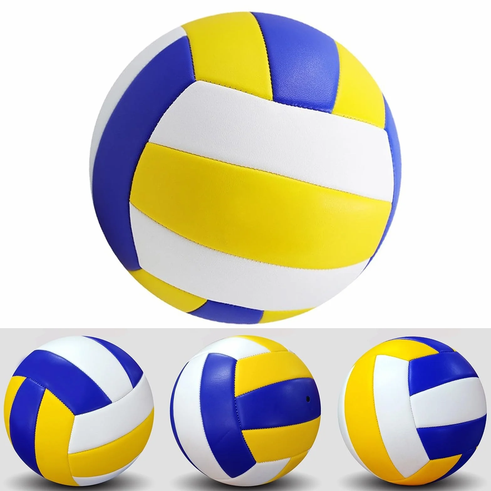 Balón de voleibol oficial tamaño 5 PVC goma cosido a máquina para interiores exteriores playa