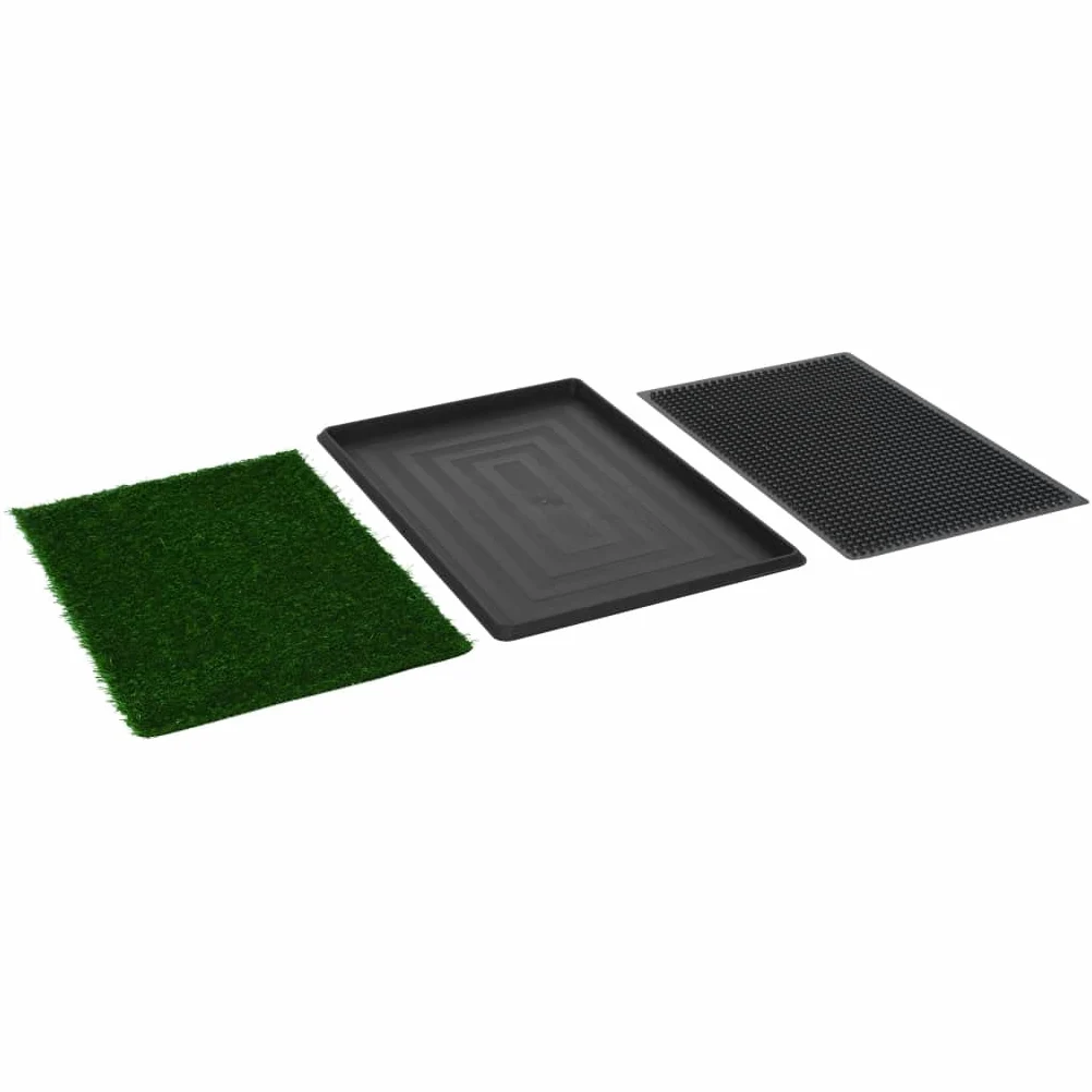 Inodoros mascotas con bandeja césped artificial 2 uds 76x51x3cm,Producto para mascotas y animales,Productos para mascotas,Kits de adiestramiento para mascotas,Empapadores para mascotas-170770