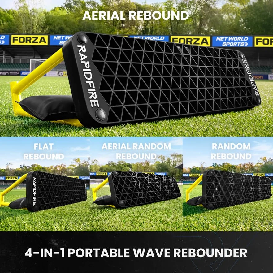 FORZA Wave Soccer Rebounder 4 en 1 Tablero de rebotes y pases - Estándar o XL